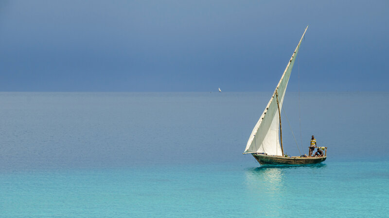 Zanzibar, dhow, traditionell segelbåt